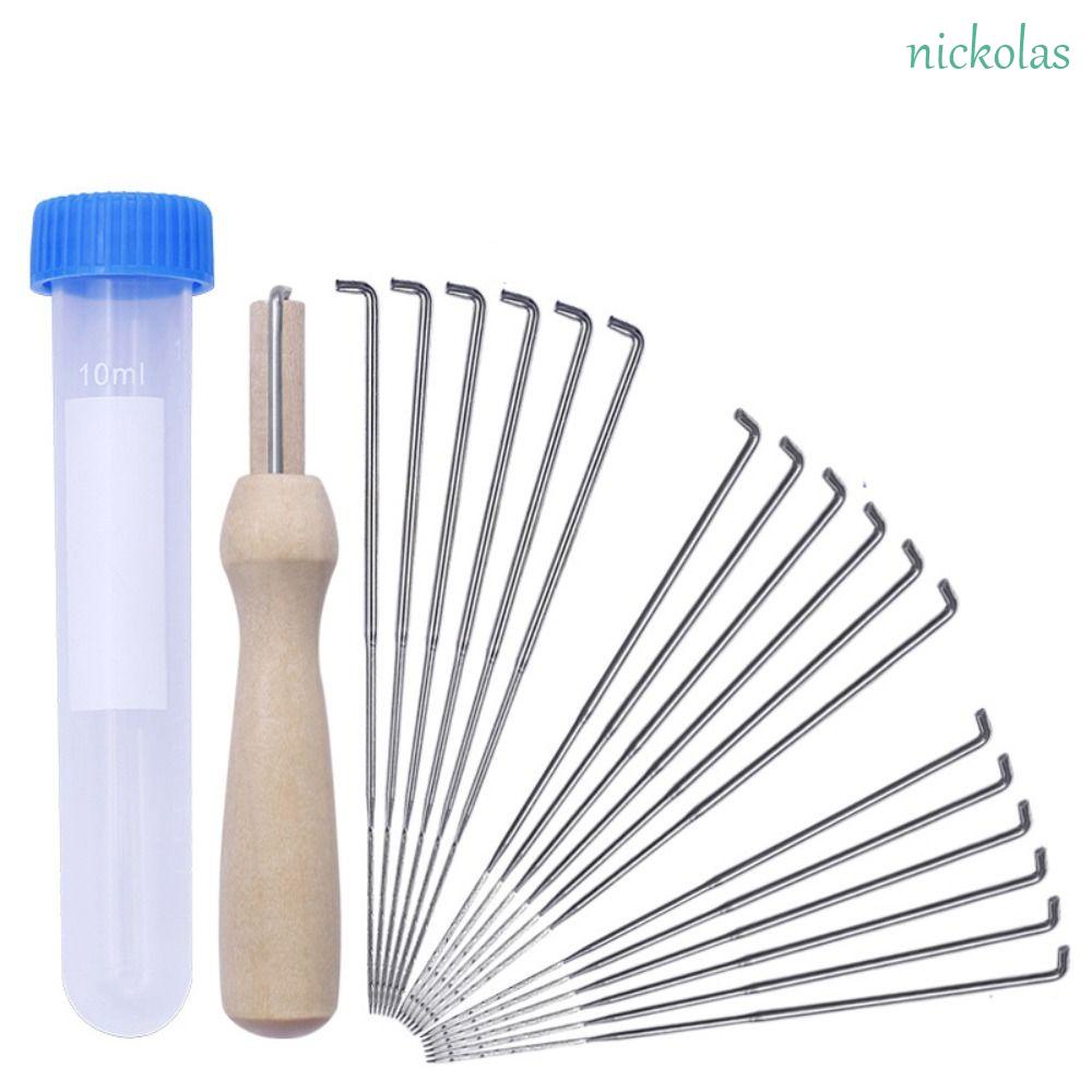 Bộ Dụng Cụ Làm Đồ Thủ Công Bằng Vải Nỉ Tay Cầm Bằng Gỗ Cho Người Mới Bắt Đầu