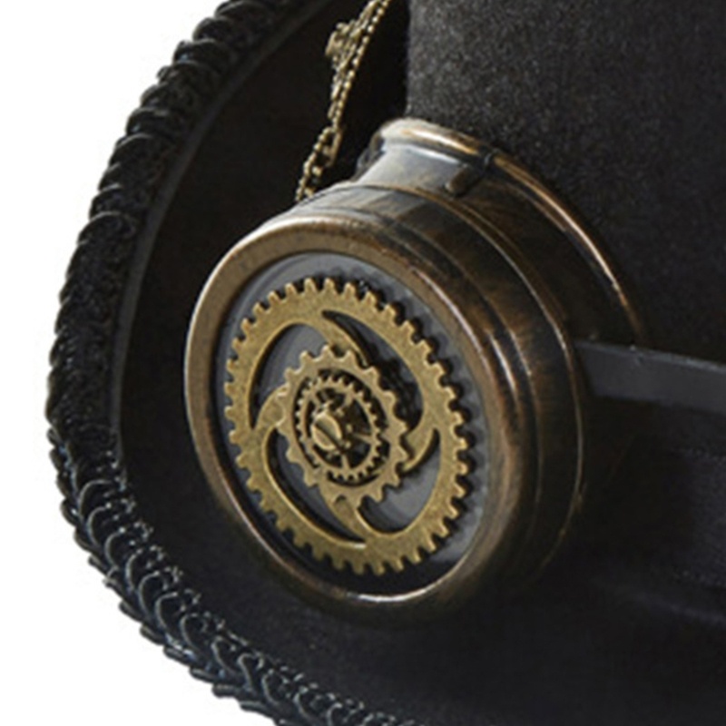 Phụ Kiện Mũ Đội Đi Du Lịch Phong Cách Steampunk Steampunk Steampunk Kèm Kính Bảo Hộ