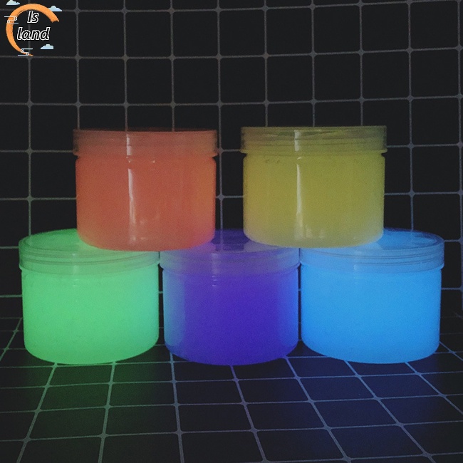 [IS] Đồ Chơi Slime Hạt Xốp Pha Lê Màu Trơn Phát Sáng Diy Cho Trẻ Em