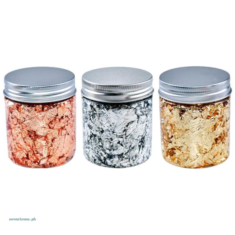 Miếng Dán Trang Trí Móng Tay Nghệ Thuật Lá Vàng / Bạc