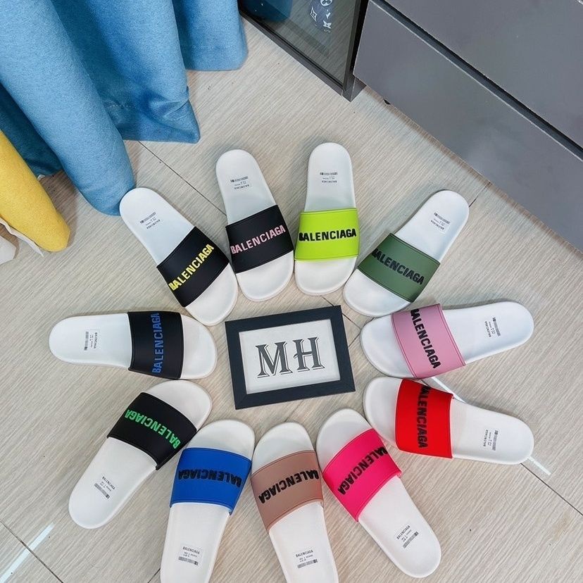 Dép Xỏ Ngón Chống Trượt In Chữ Balenciag 'A Thời Trang Đi Biển Cho Nam Và Nữ