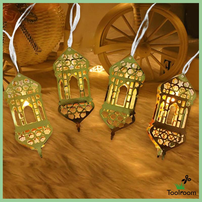 Dây Đèn LED 9.84 "Hình Ngôi Sao / Mặt Trăng Trang Trí Lễ Hội Ramadan