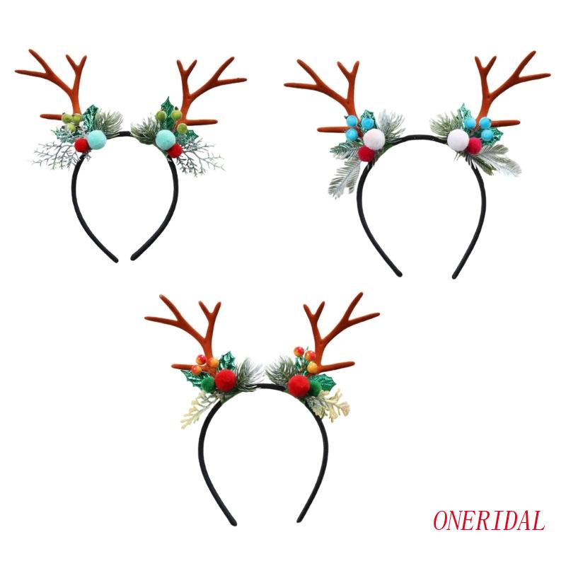 Băng Đô Cài Tóc Hình Sừng Tuần Lộc Dễ Thương