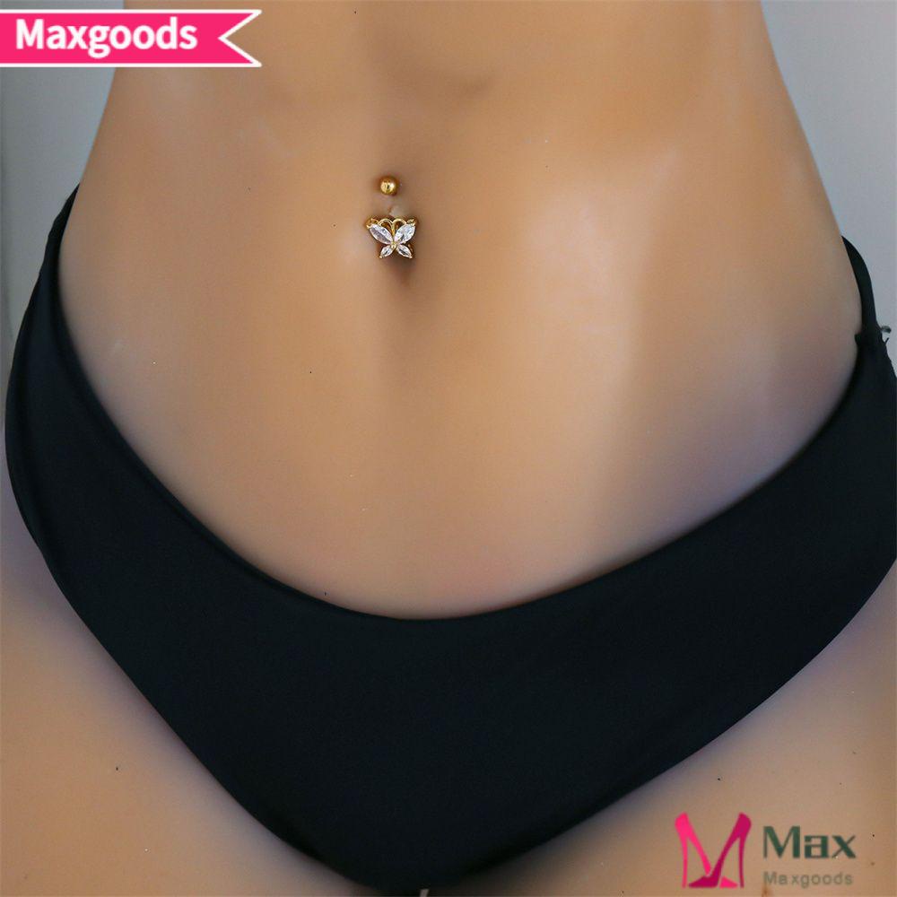 Khuyên Rốn Hình Bướm Bằng Thép Không Gỉ Thời Trang Cho Nữ|Khuyên Xỏ Cơ Thể Thời Trang Cá Tính
