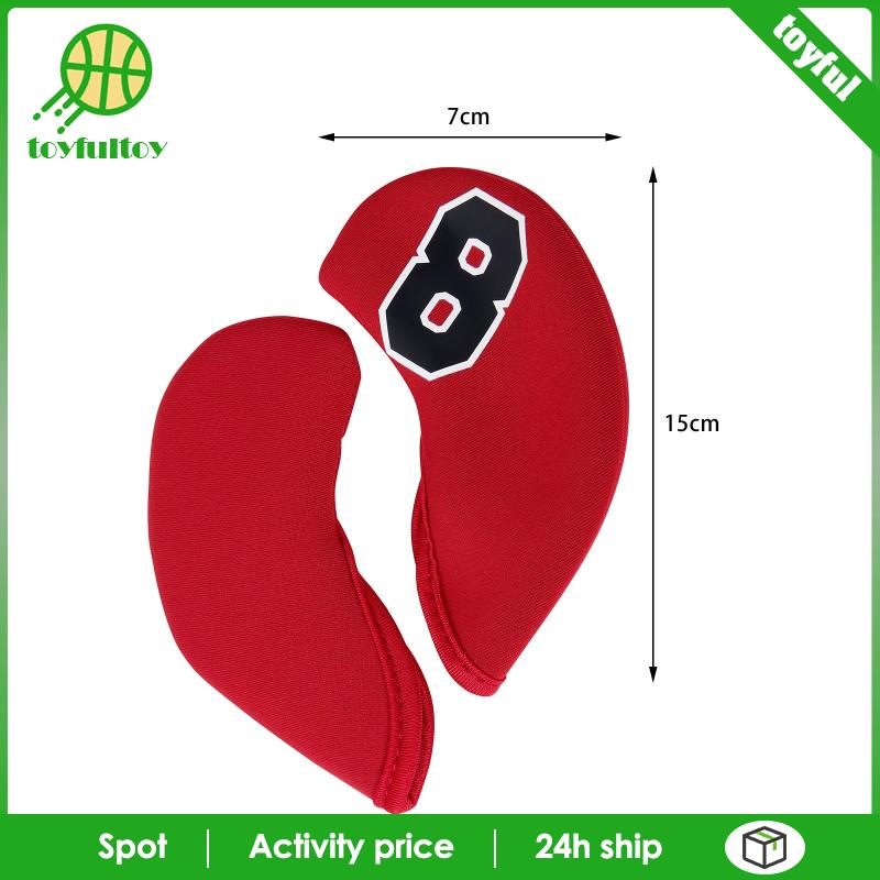 Set 10 Vỏ Bọc Bàn Ủi / Gậy Đánh Golf Bằng Cao Su Tổng Hợp Chống Thấm Nước