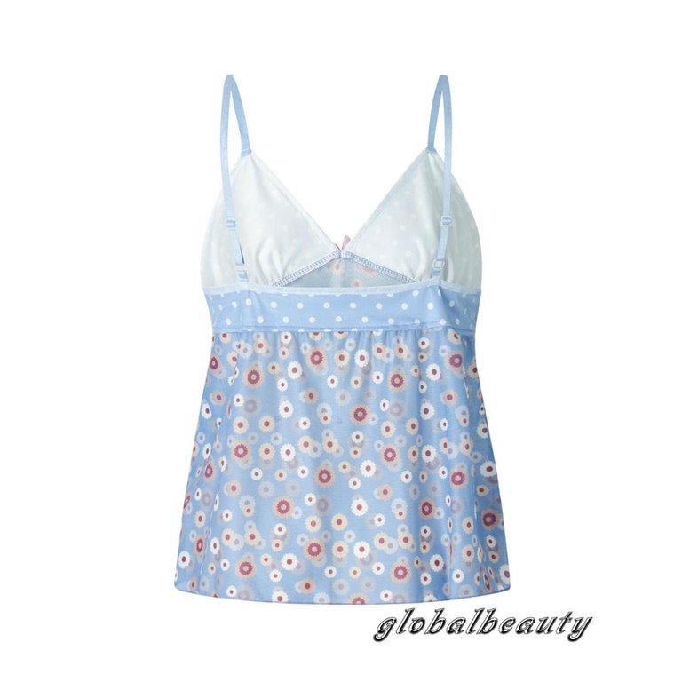 Áo Hai Dây Cổ Chữ V In Họa Tiết Hoa Thời Trang Mùa Hè Cho Nữ