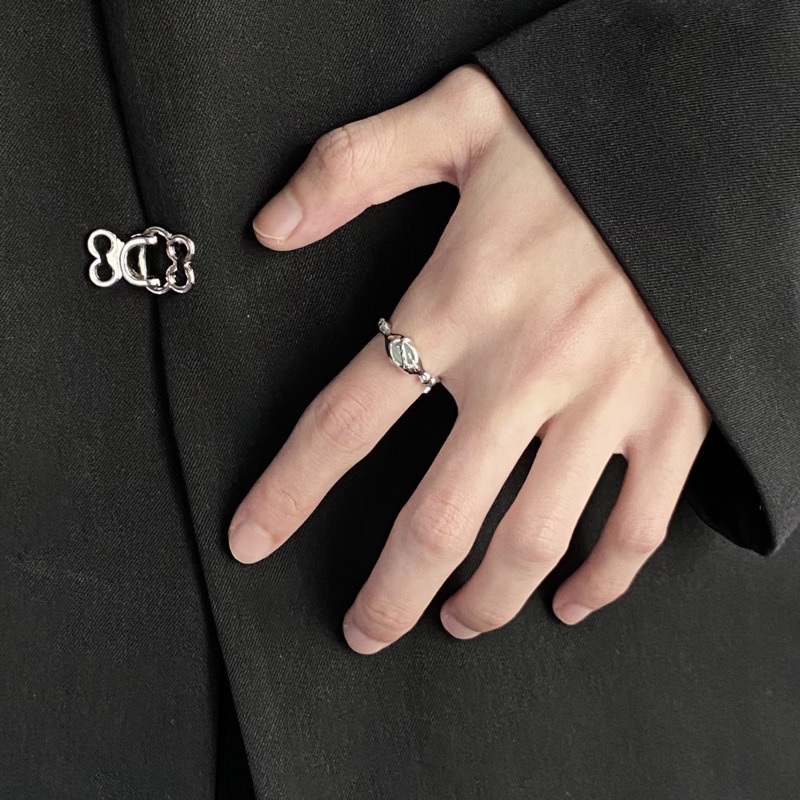 Nhẫn Ngọc Bích Phong Cách Hàn Quốc Cổ Điển Sang Trọng Cho Nữ