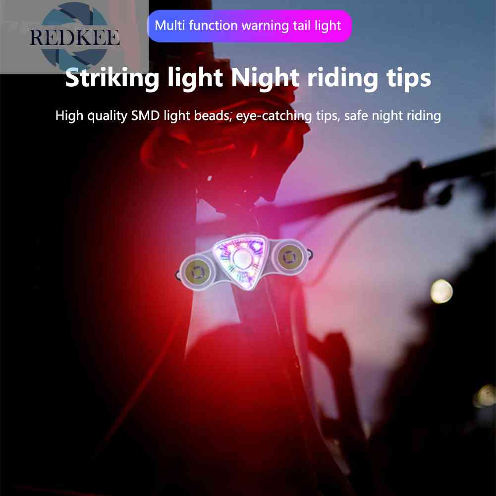 Đèn LED Cảnh Báo An Toàn Chống Nước Gắn Đuôi Xe Đạp