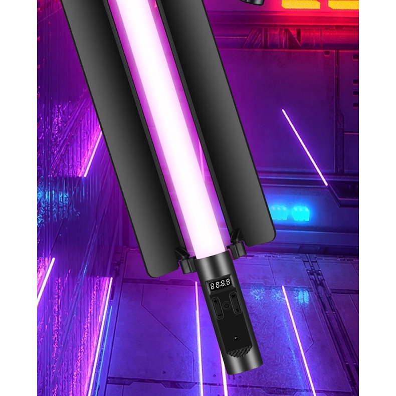 Đèn Led Thanh màu RGB Flashlight 916 có tấm chắn sáng lightstick cầm tay 9 màu