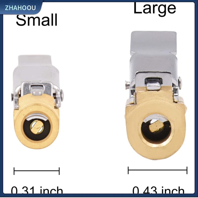 ☃Phụ Kiện Trang Trí Nhà Cửa Độc Đáo Sáng Tạo☃ Set 2 Đầu Kẹp Nối Ống Bơm Lốp Xe Tháo Lắp Nhanh