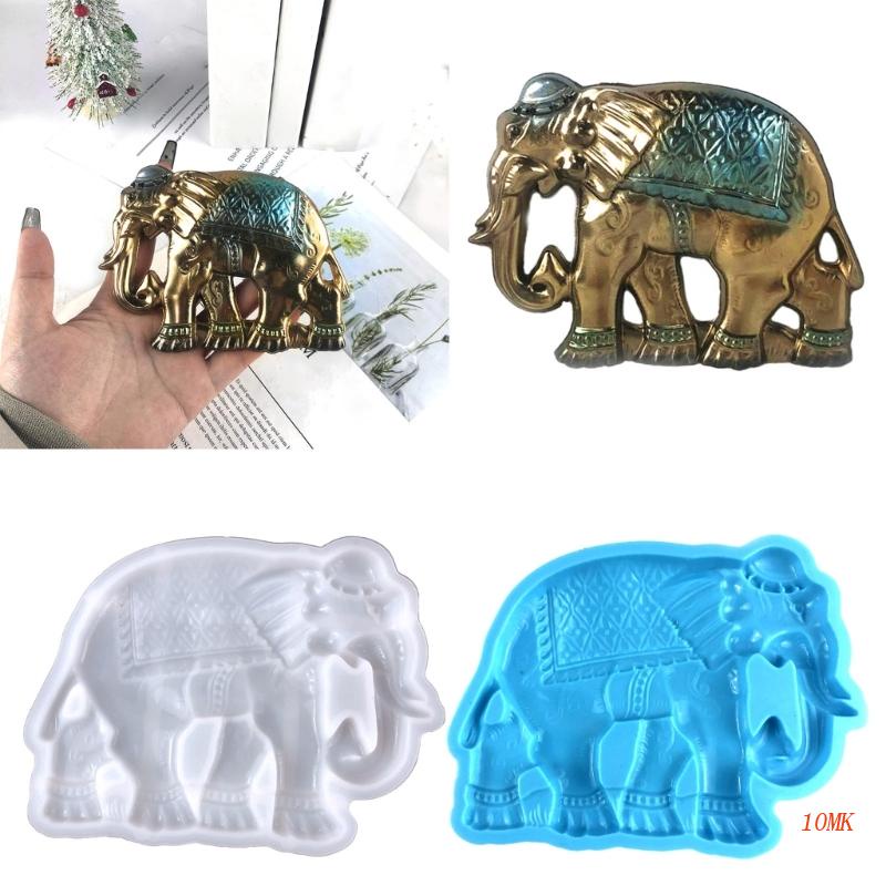 Khuôn Silicone Tạo Hình Chú Voi Treo Tường Trang Trí DIY