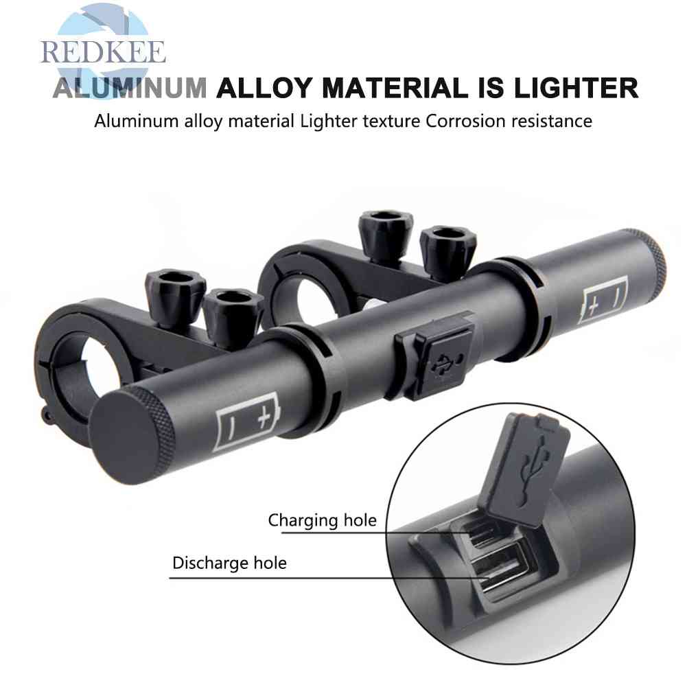 Kẹp Nối Dài Đèn Xe Đạp 2 Đầu Sạc USB Chuyên Dụng