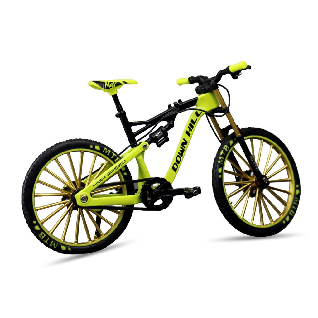 Mô Hình Xe Đạp Leo Núi 1 / 10 Bằng Nhựa Hợp Kim Nhôm Kèm Giá Đỡ Tiện Dụng