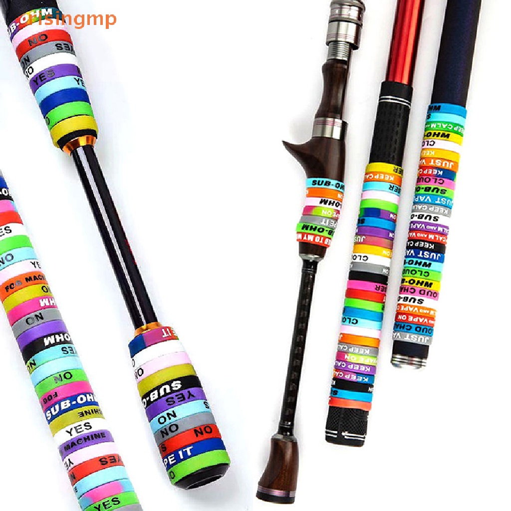 Set 10 Vòng Silicone Hình Chữ O Cố Định Cần Câu Cá Chống Trượt