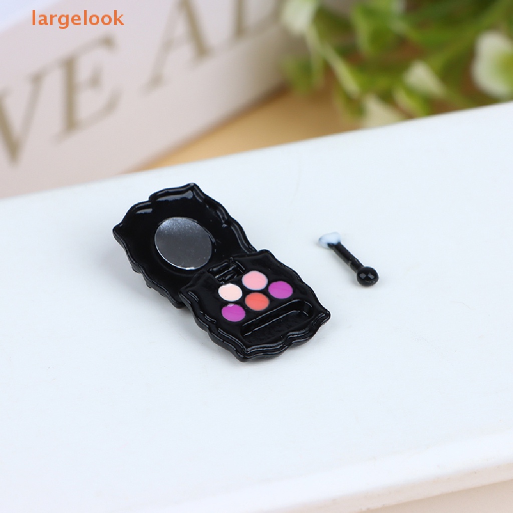 1 Set Hộp Phấn Mắt Phấn Má Hồng 1: 12 Kèm Cọ Trang Điểm Cho Nhà Búp Bê