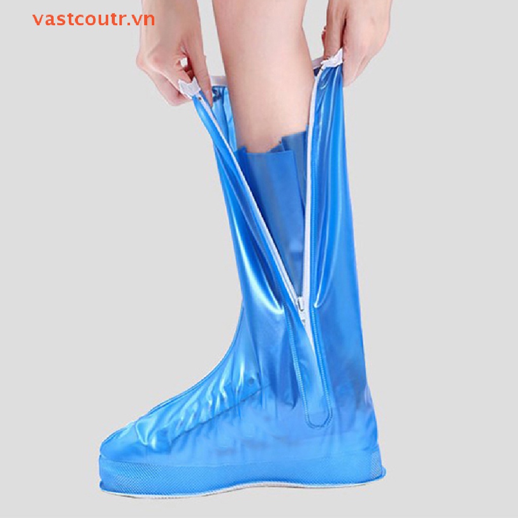 Vỏ Bọc Giày Đi Mưa Dáng Dài Chống Trượt Chống Nước Có Thể Tái Sử Dụng