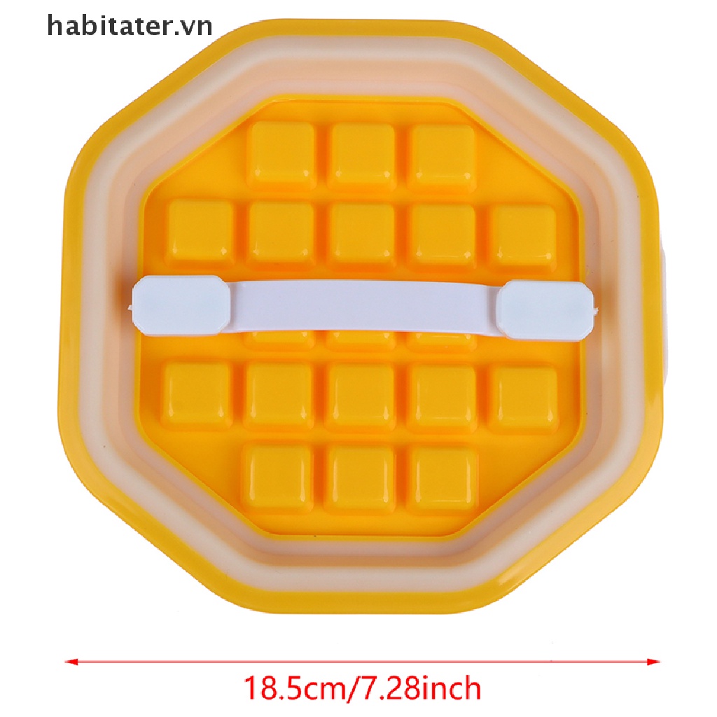 Khay Silicon Làm Đá Viên 38 Ngăn Hình Lục Giác