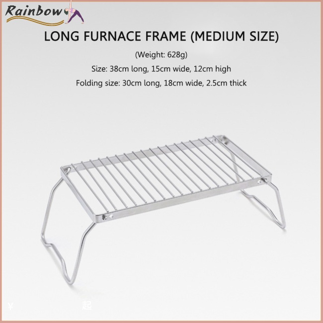 Giá Đỡ Lò Nướng Bằng Thép Không Gỉ Có Thể Điều Chỉnh Chiều Cao 2 Mức Độ