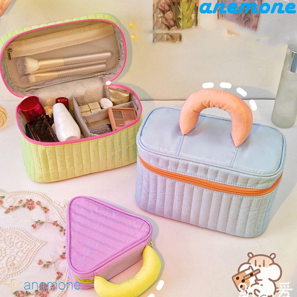 Túi Đựng Mỹ Phẩm Đa Năng Hình Vuông Cỡ Lớn Màu Tương Phản Thời Trang Cho Nữ