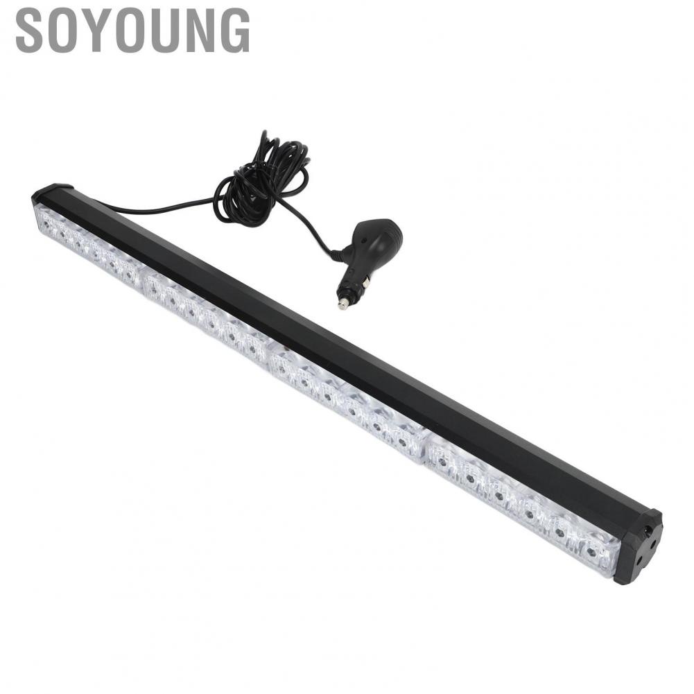 Soyoung Emergency Light Bar Strobe Warning Lamp 13 Flash Patterns High Brightness Universal IP67 Waterproof for Tractor Truck