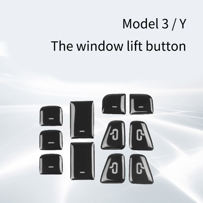 Bộ 11 / 22 Miếng Dán Công Tắc Cửa Sổ Xe Hơi Thích Hợp Cho Mô Hình