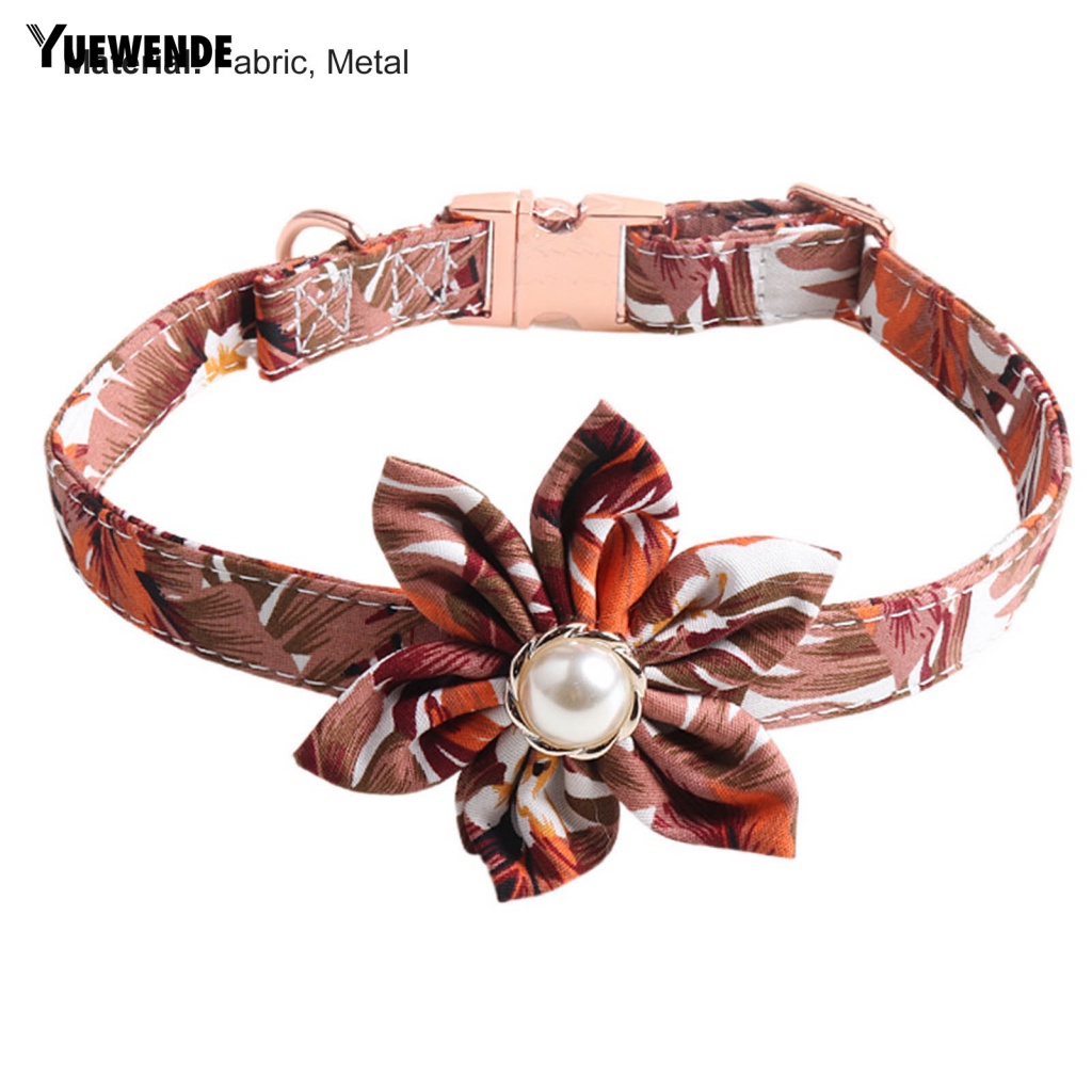 Vòng Cổ YE.B Khóa Kim Loại Hình Hoa Quyến Rũ Cho Thú Cưng