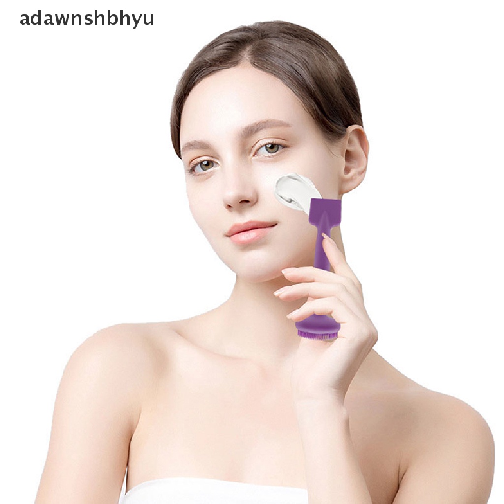 1 Cọ Rửa Mặt Silicone Hai Đầu Mềm Mại adawnshbhyu