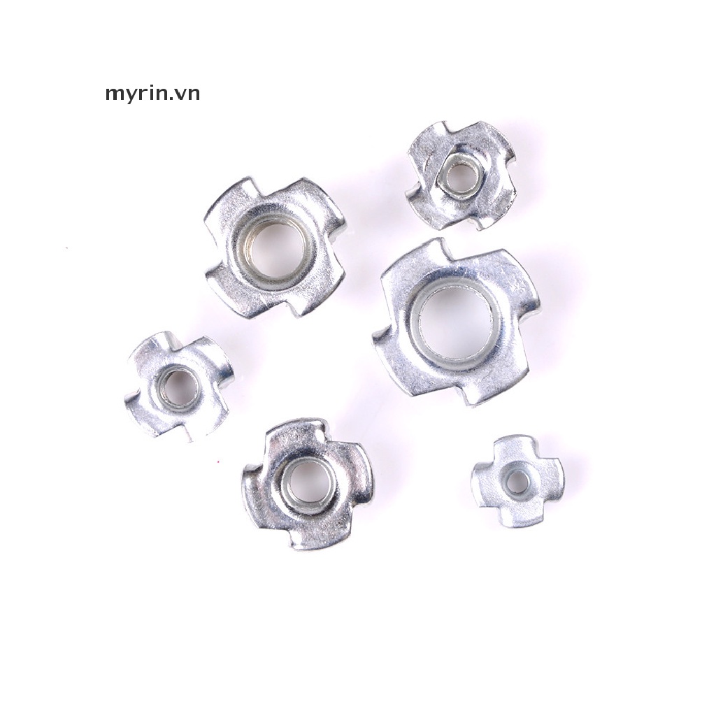 Set 50 Đai Ốc Chữ T Mạ Kẽm M3 / M4 / M5 / M6 / M8 / M10 Chuyên Dụng
