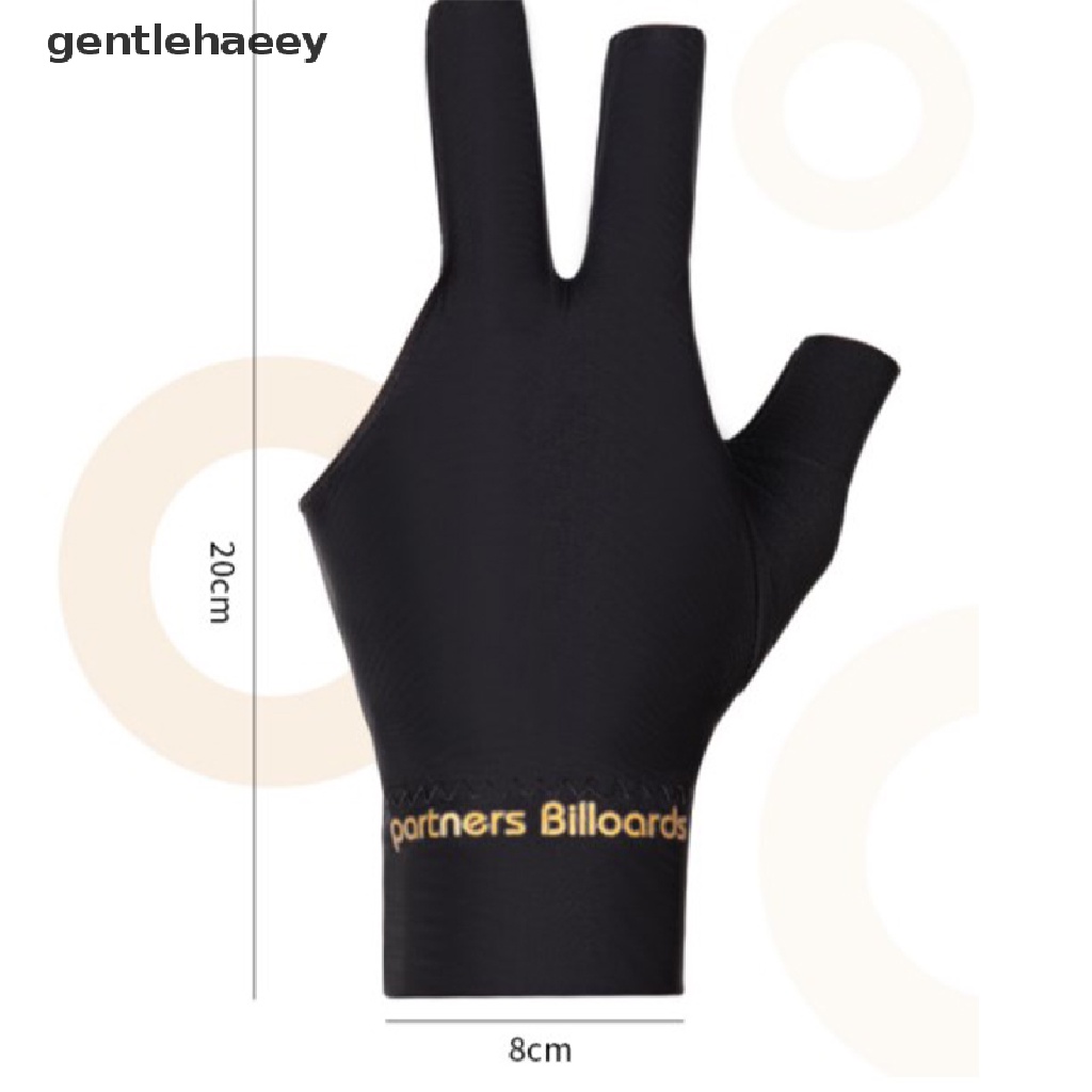 Gent Spandex Snooker Billiard Cue Glove Pool Left Hand Open Three Finger Accessory EN