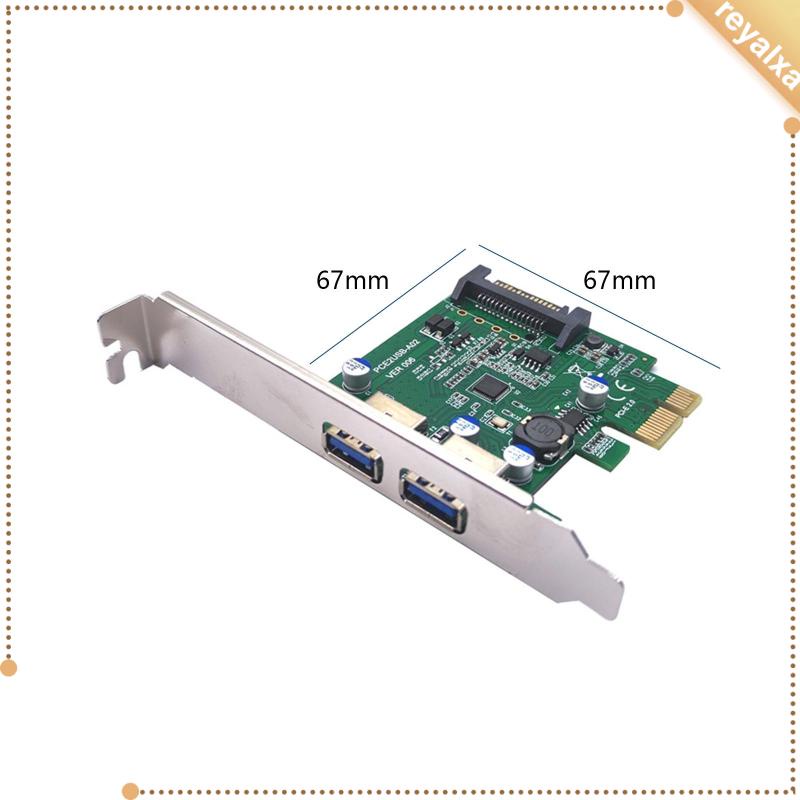 Card Mở Rộng 2 Cổng Pcie 1x Sang USB 3.2 Gen1 5Gbps Cho Máy Tính