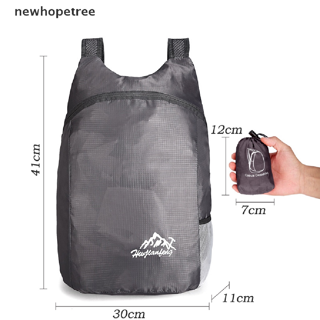 Ba Lô Du Lịch Thể Thao 20L Chống Thấm Nước Trọng Lượng Nhẹ Có Thể Gấp Gọn Cho Nam Và Nữ