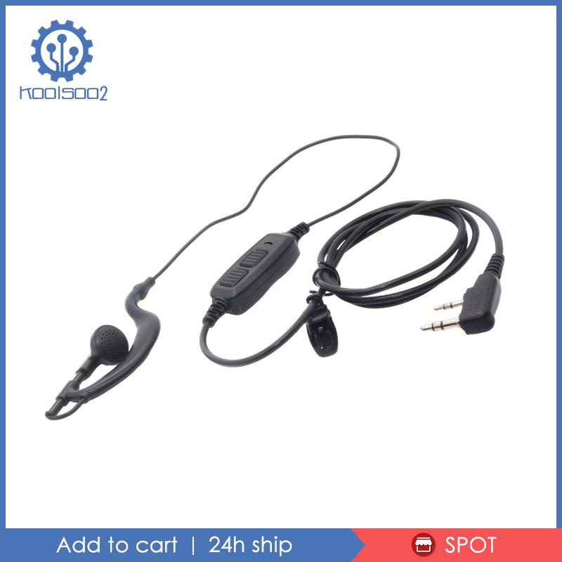 Tai Nghe Nhét Tai Koolsoo2 Dual PTT Kèm Micro Màu Đen Chuyên Dụng Cho Dòng 82