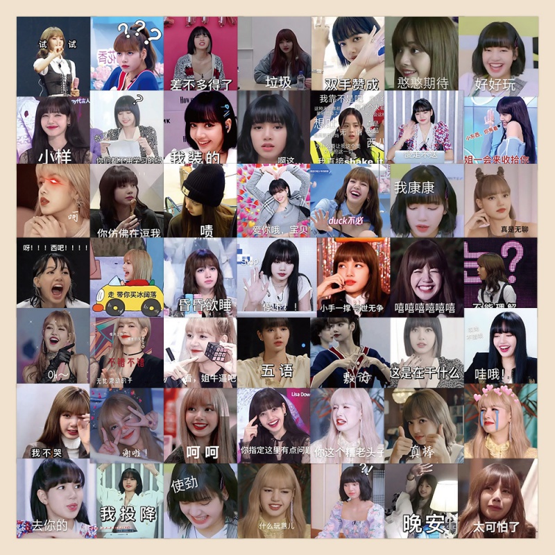 Set 63 Sticker Dán Trang Trí Hình Búp Bê Barbie Màu Hồng Đen