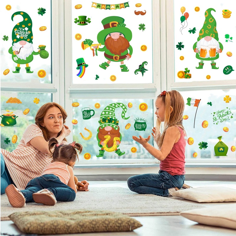 Sticker Dán Tường Họa Tiết Chữ Best Patrick 'S Day Bắt Mắt