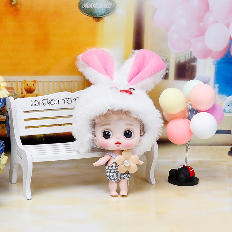 Búp Bê Đồ Chơi Mini OB11 Kích Thước 10cm Kèm Quần Áo Mới