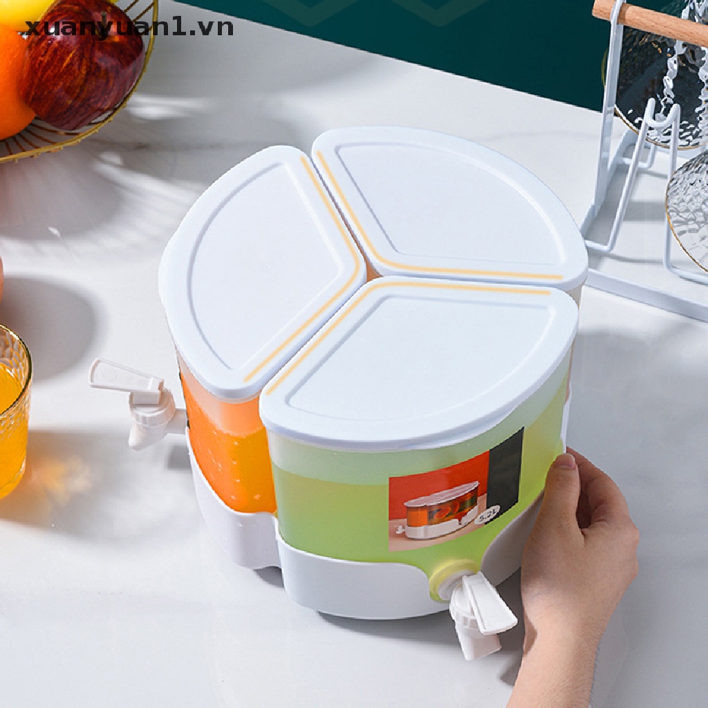 Xuan 5.2L 360° Bình Đựng Nước Ép Trái Cây Có Nắp Đậy Tiện Dụng