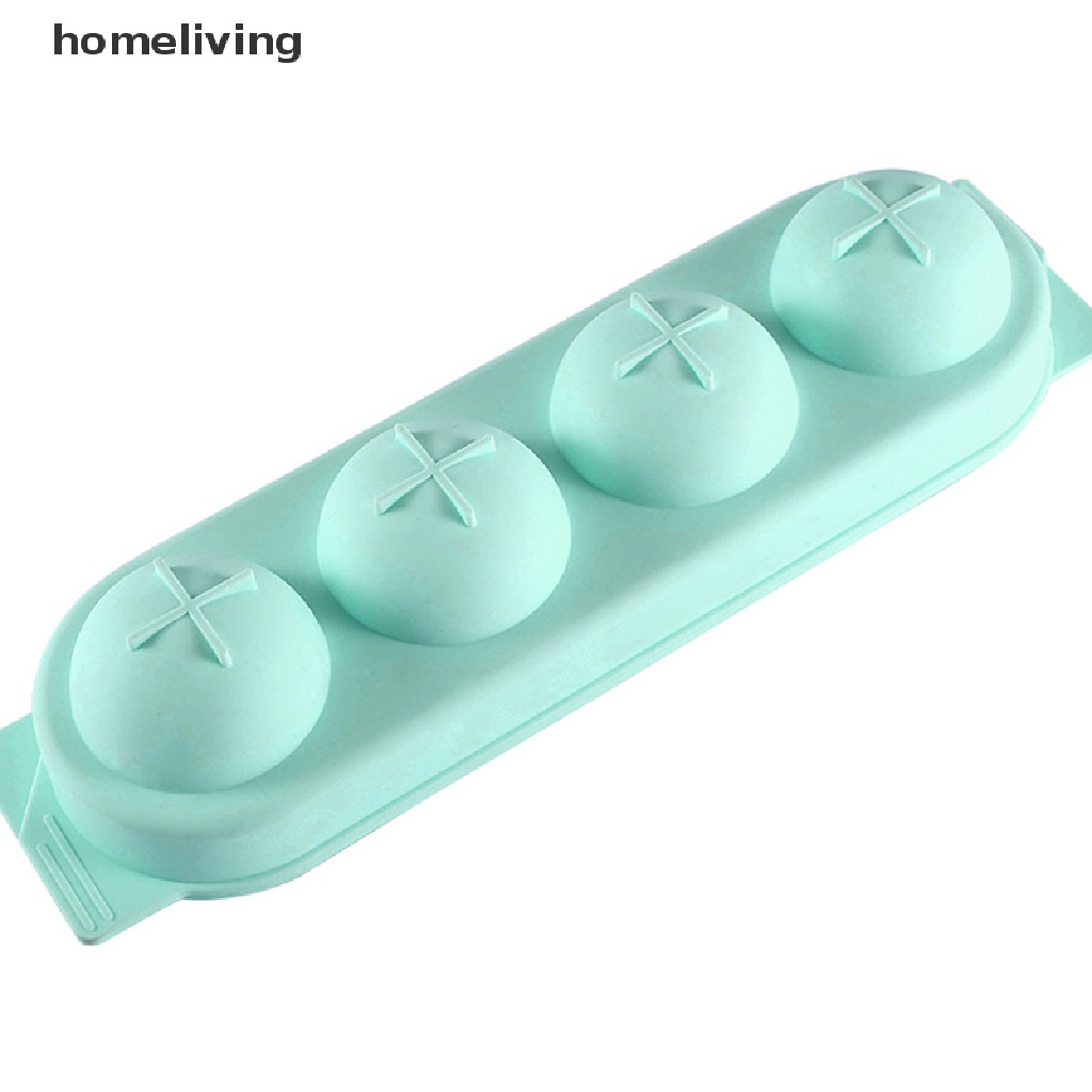 1 Khuôn Làm Đá Viên 4 Ngăn Bằng Silicone DIY