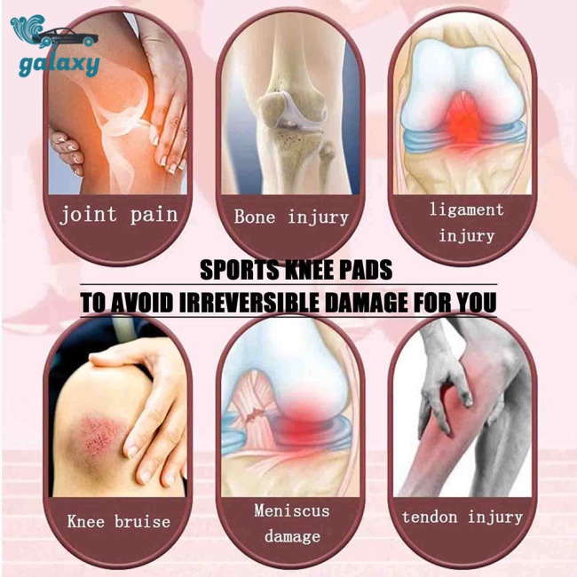 Galaxy 1 Cặp Băng Quấn Bảo Vệ Đầu Gối Co Giãn Thoáng Khí Chống Trượt