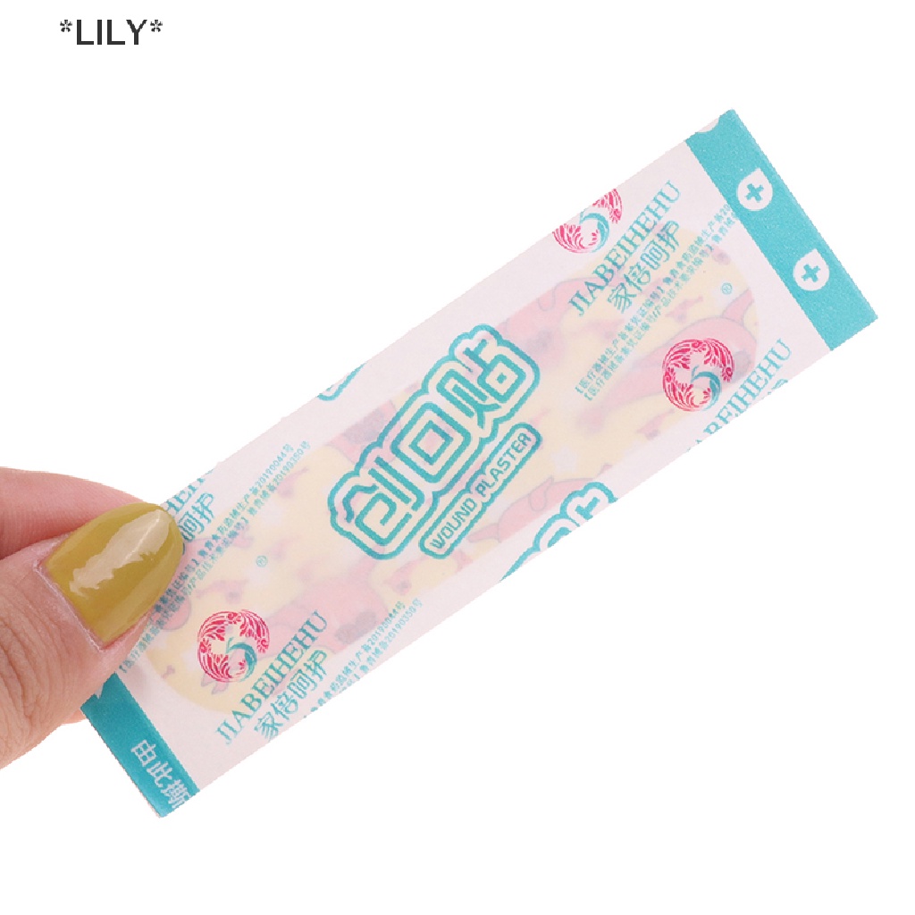 LILY 120 cái băng keo cầm máu hỗ trợ băng hoạt hình thoáng khí chống thấm nước uuu