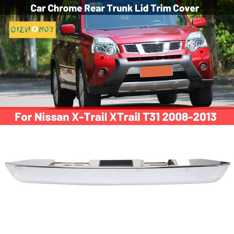 Viền Bọc Nắp Cốp Sau Xe Hơi Màu Bạc Cho Nissan X-Trail XTrail T31 2008-2013