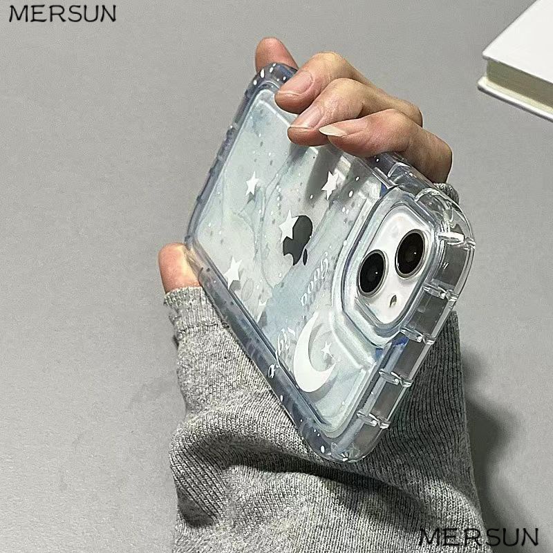 ✅Ốp Điện Thoại Thời Trang Cho Iphone111314Ốp Điện Thoại Cao Su Mềm Nhuộm Xanh Chống Sốc Cho Apple Pro12 max 6N1Z