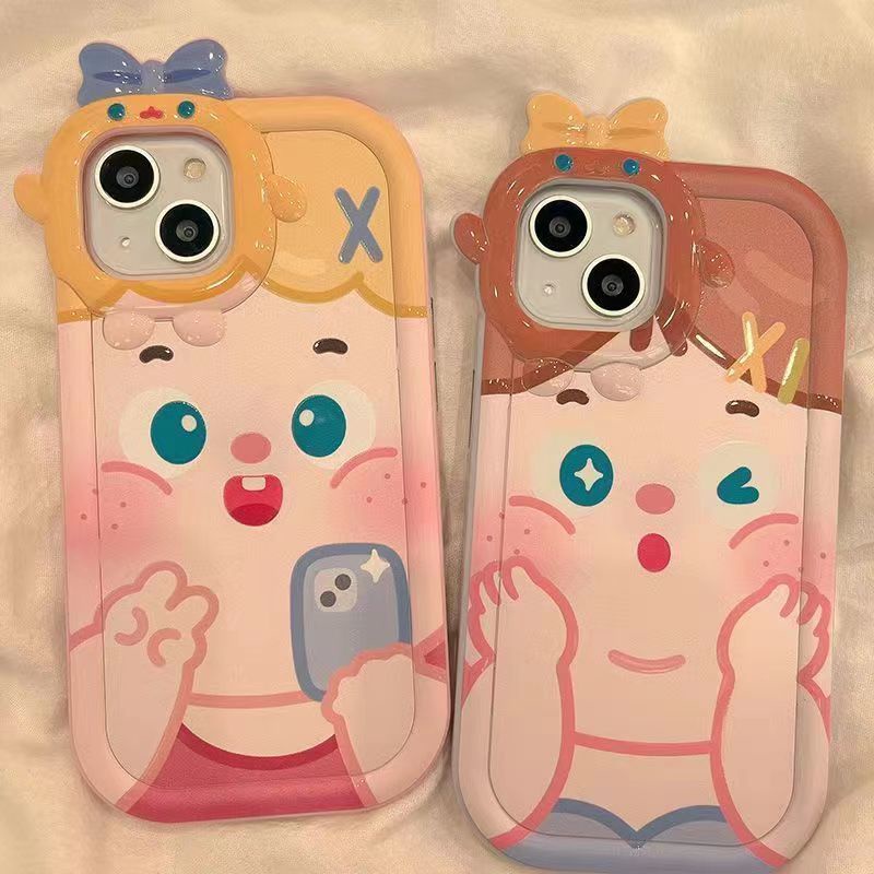✅Ốp Điện Thoại Trong Suốt Họa Tiết Hoạt Hình Dễ Thương Cho Iphone pro1211 xr1413promaxxs 8p SRB4