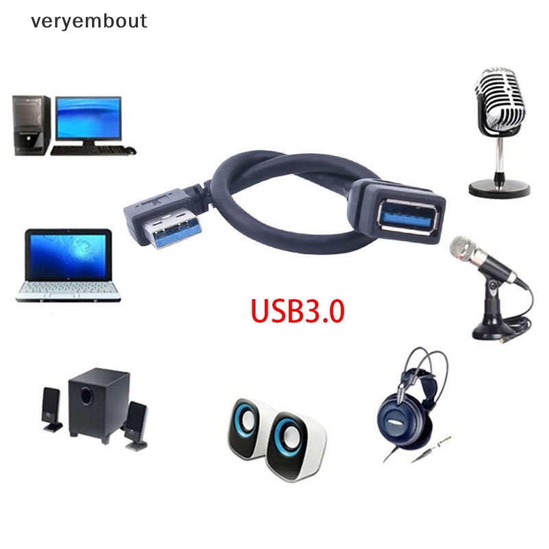 Cáp Nối Dài USB 3.0 Bẻ Góc 90o Tiện Lợi