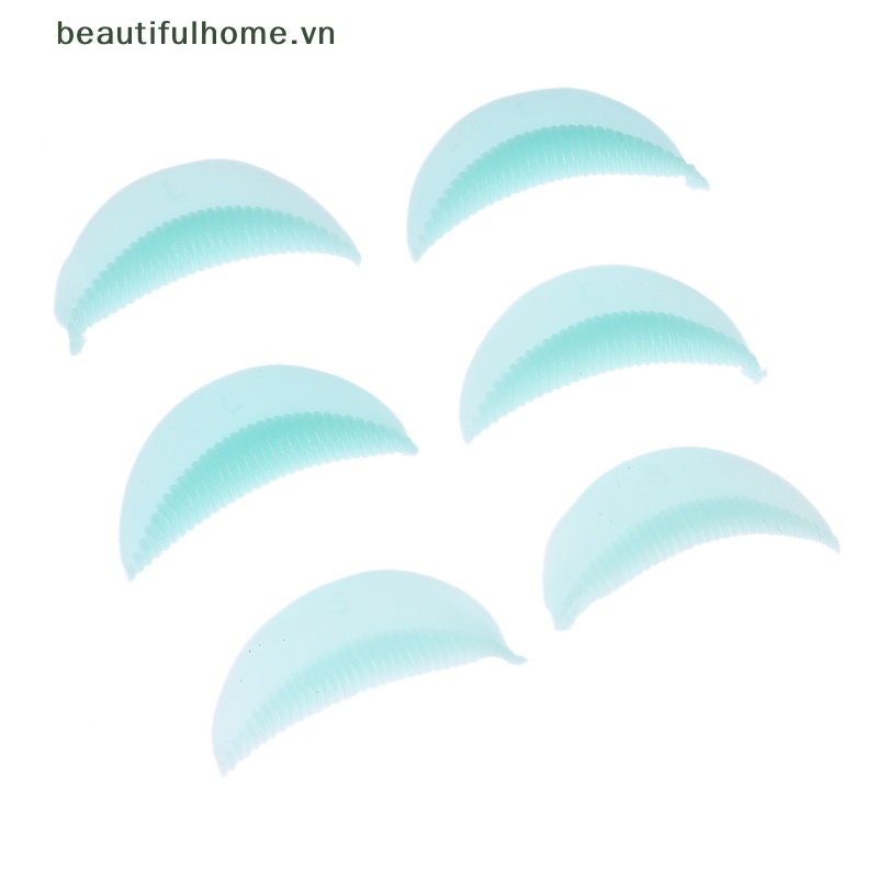 Set 5 Cặp Đệm Silicone Hỗ Trợ Uốn Cong Lông Mi