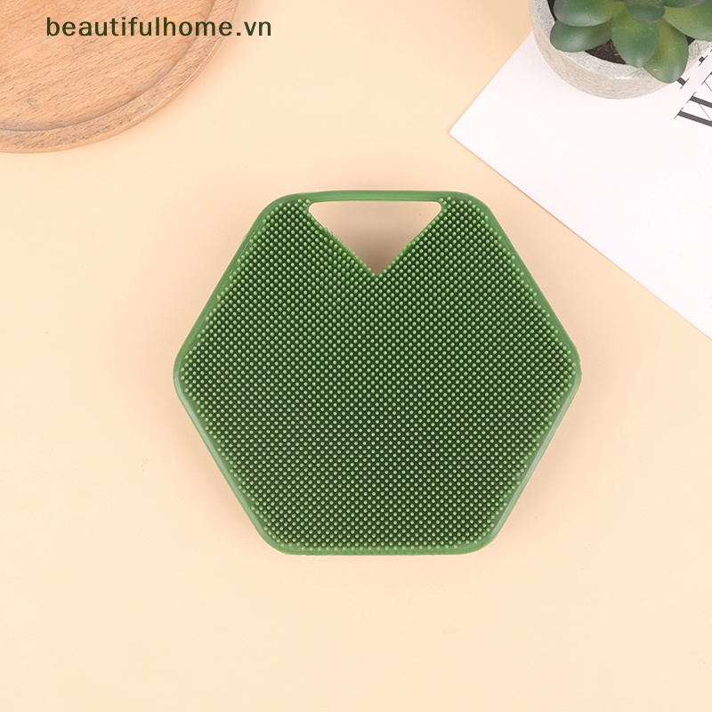 Bàn Chải Tắm Massage Tẩy Tế Bào Chết Bằng Silicone Bền Dễ Sử Dụng