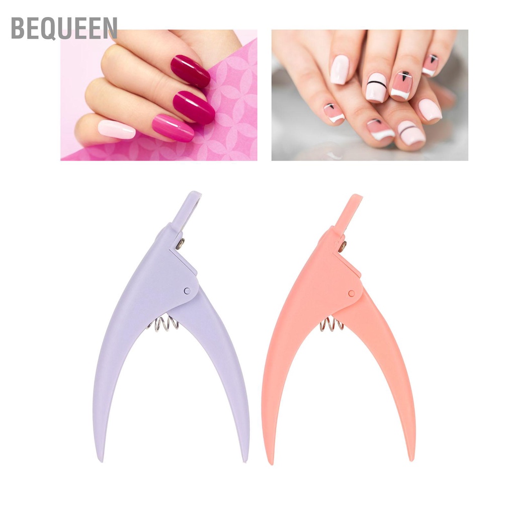 Bequeen Có hàng sẵn Acrylic Cắt Móng Tay Chuyên Nghiệp Thép Không Gỉ Đầu Giả Dụng Cụ Làm