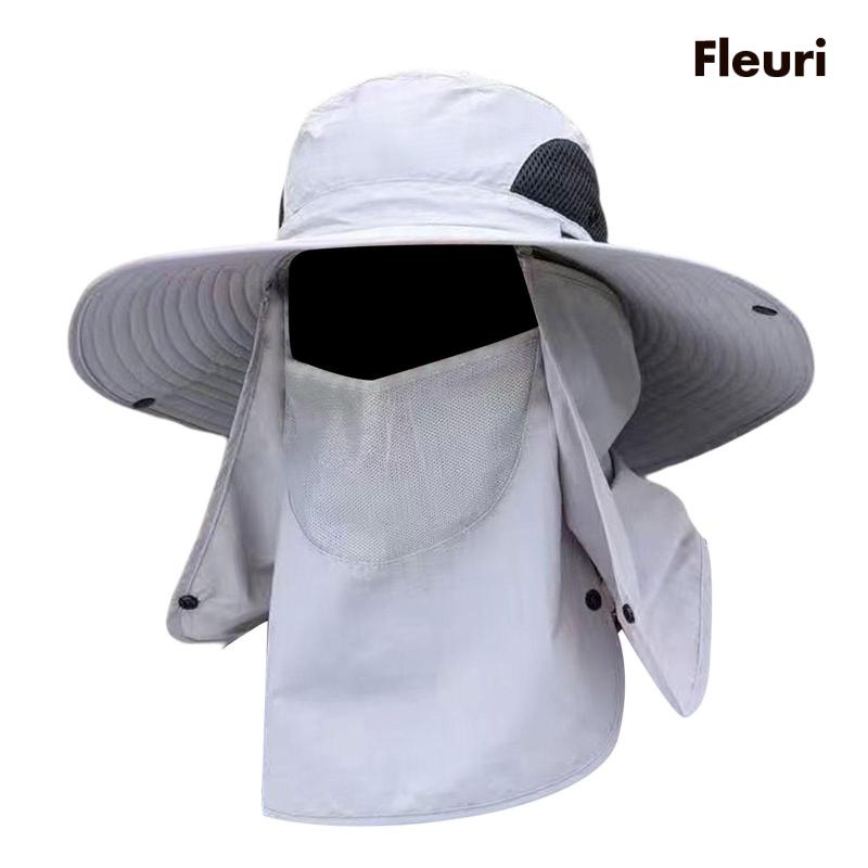 Mũ Câu Cá / Đi Biển Có Tấm Che Cổ Có Thể Tháo Rời Unisex