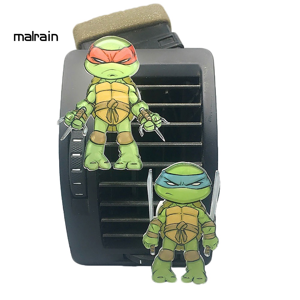 Kẹp Khuếch Tán Nước Hoa Hình Ninja Rùa Hoạt Hình Trang Trí Xe Hơi