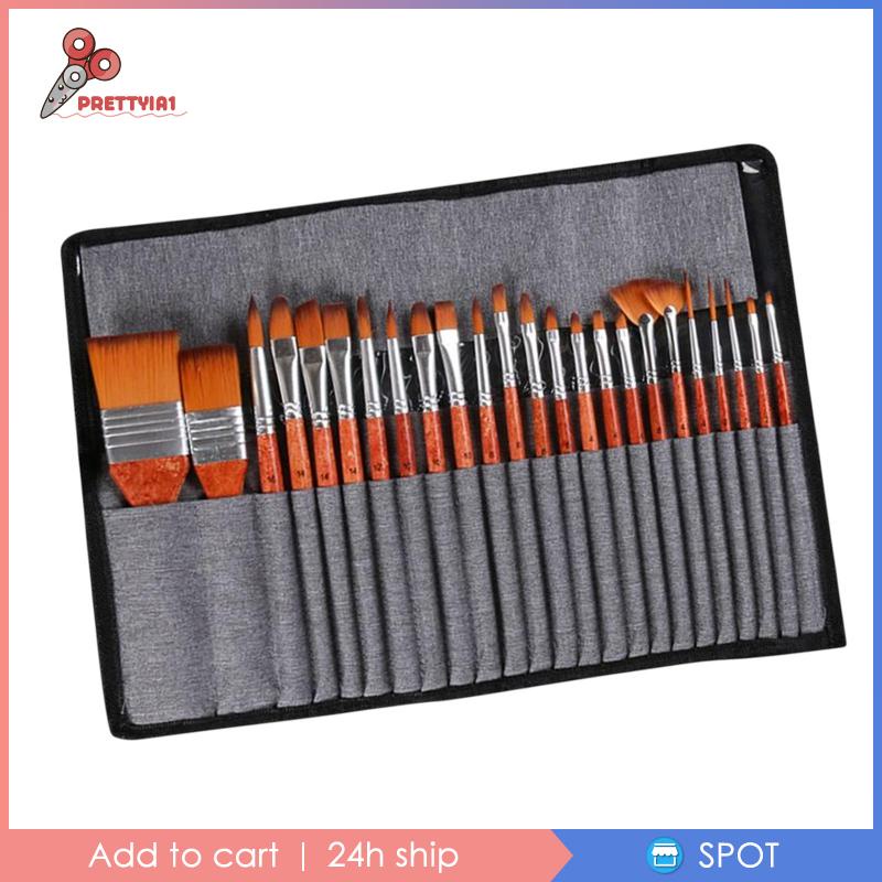 Set 1 / 24 Cọ Vẽ Màu Nước Cho Người Lớn Và Trẻ Em