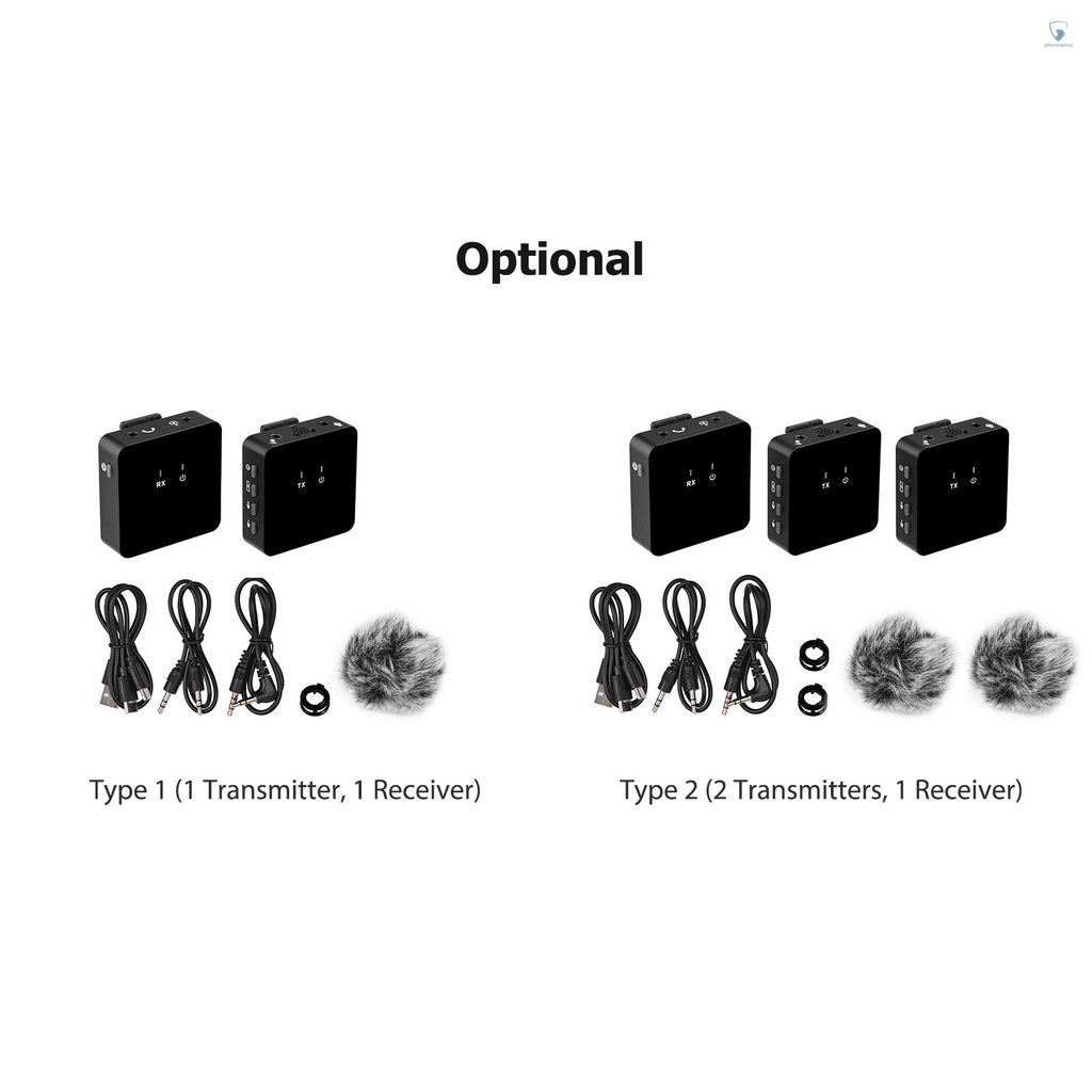 Micro Không Dây Có Kẹp Và Sạc 2 Đầu Nhận Tín Hiệu